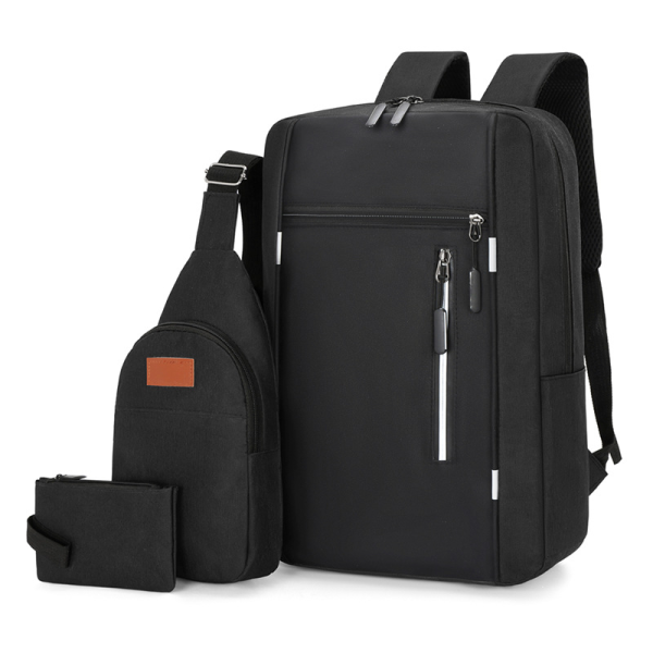 3 Pcs Bag Combo Pack - Backpack, Hand Bag, Shoulder Bag |  Business Laptop Backpack Set Bangladesh | USB Charging Port | Waterproof Travel Bag | স্টাইলিশ ব্যাগ সেট - Image 6